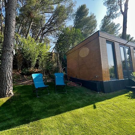 Charmant Studio Lodge Climatise Avec Jardin Et Vue Sur Le Pic Saint Loup Jacou Dış mekan fotoğraf