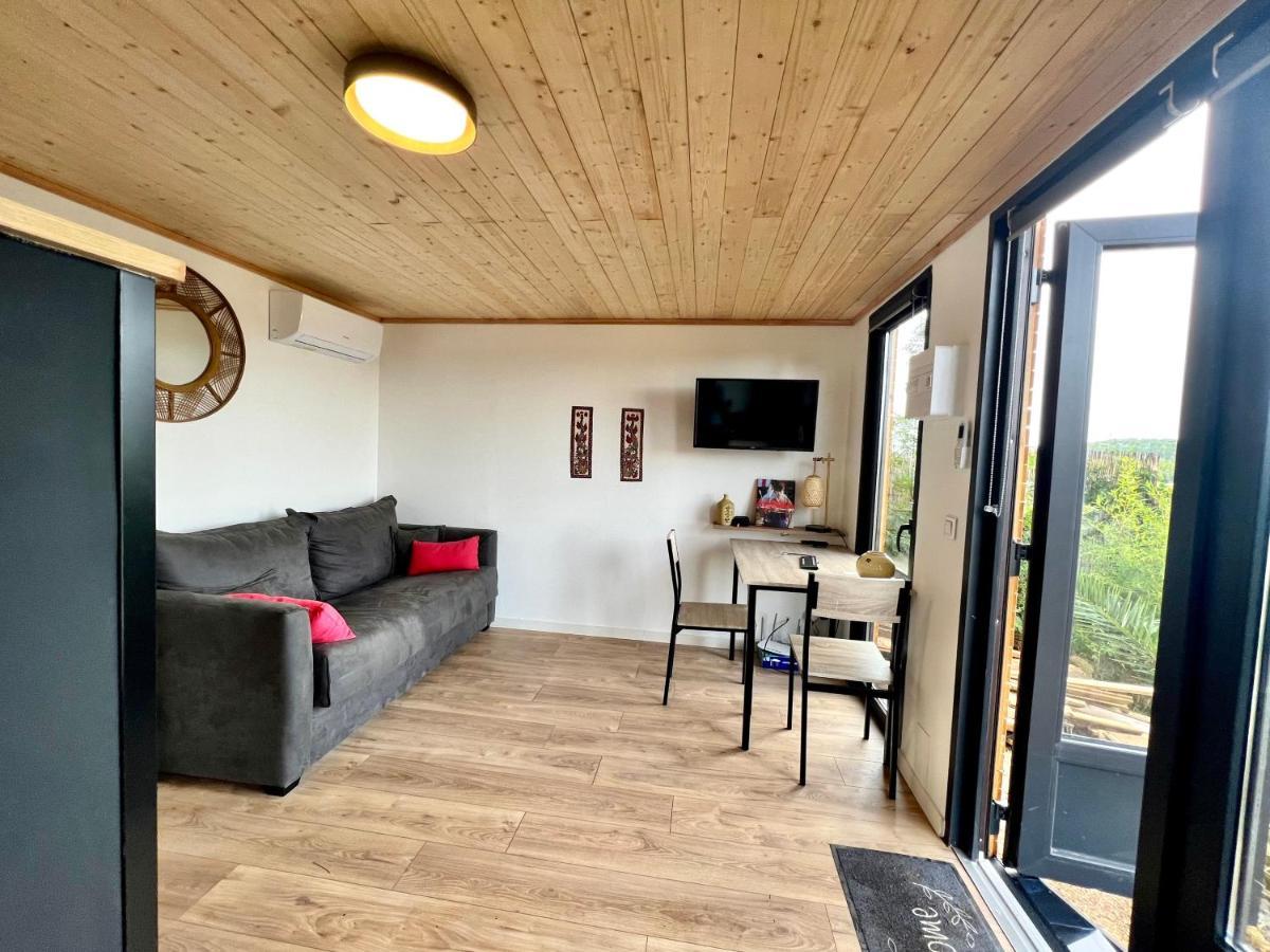 Charmant Studio Lodge Climatise Avec Jardin Et Vue Sur Le Pic Saint Loup Jacou Dış mekan fotoğraf